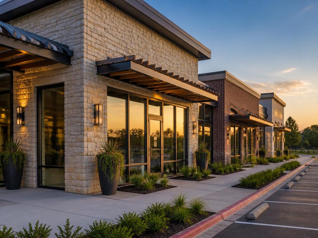 Small commercial retail building in Texas
